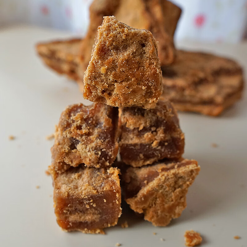 四川正宗甘蔗老红糖纯手工添加产妇月子散装古法土红糖块 两斤【今年