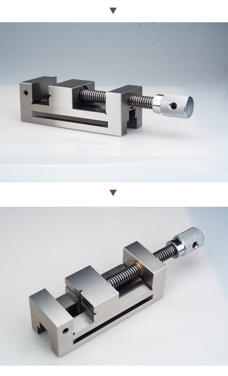 qgg高精密平口钳手动磨床铣床小型十字批士台钳台虎钳直角2寸8寸花色