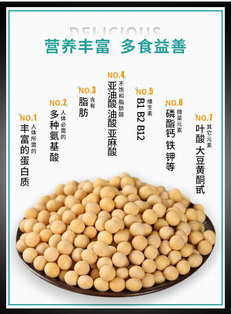 东北黑龙江黄豆大粒农家大黄豆五谷杂粮打豆浆生豆芽黄