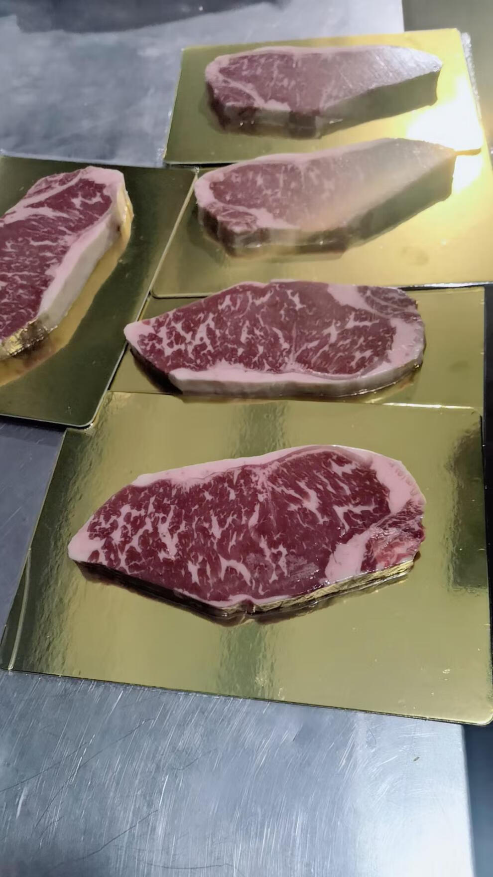 秒发2斤澳洲m5和牛谷饲300天雪花西冷牛排清真原切厚切健身烤1000克