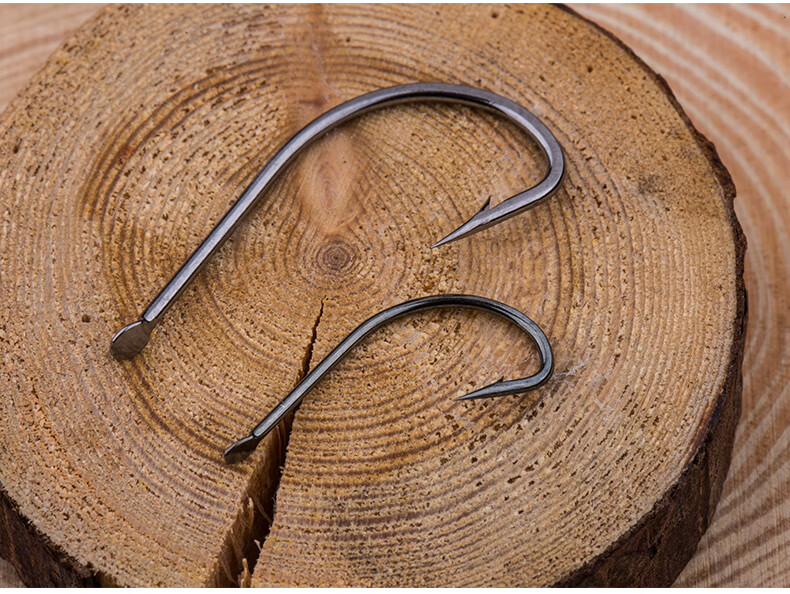 海钓钩筏钓海钓有倒刺不跑鱼高碳钢鱼钩渔具用品垂钓装备 海钓钩24号