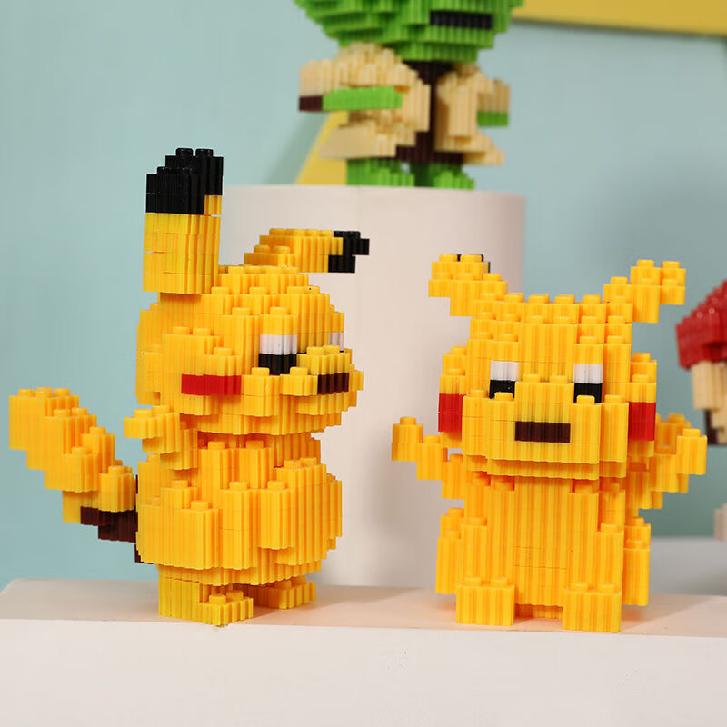 动物钻石积木儿童拼装玩组装成人微型小颗粒女孩子礼物6030中号粉红豹