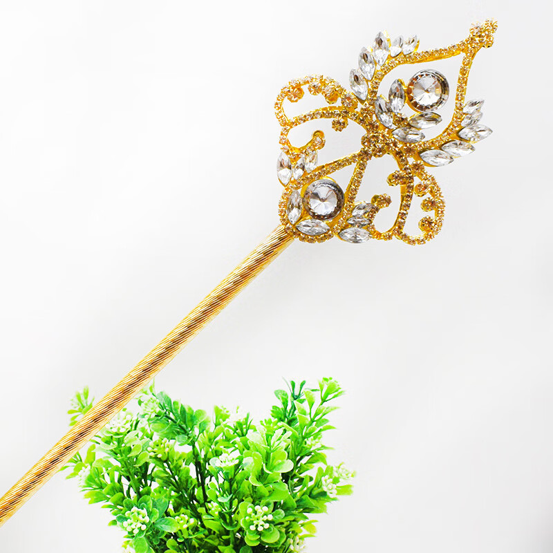 迪士尼魔法棒爱莎权杖仙女棒皇冠儿童魔法杖公主女王艾莎女童玩具手杖