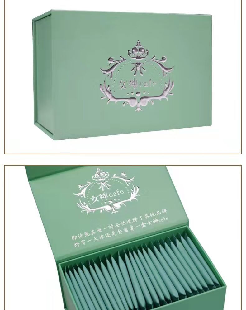女神cafe咖啡 西班牙丹妮达令芒果奶昔加强版黑金咖微商同款 一盒(25