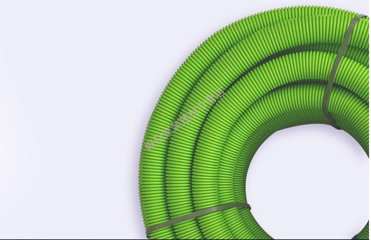 pe波纹管新风空调环保pe新风圆通风管道无味新风波纹75管黑色接头