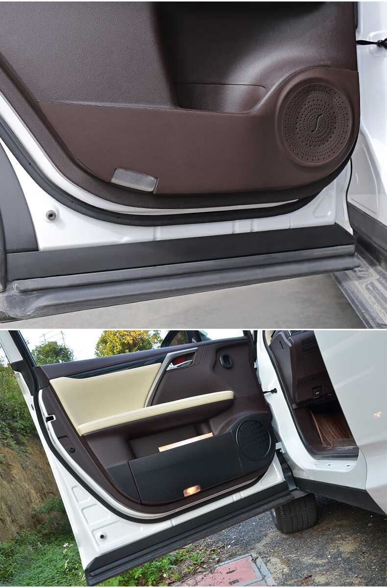 雷克萨斯rx300车门防踢垫适用防踢贴rx450h nx es200改装皮革保护 16