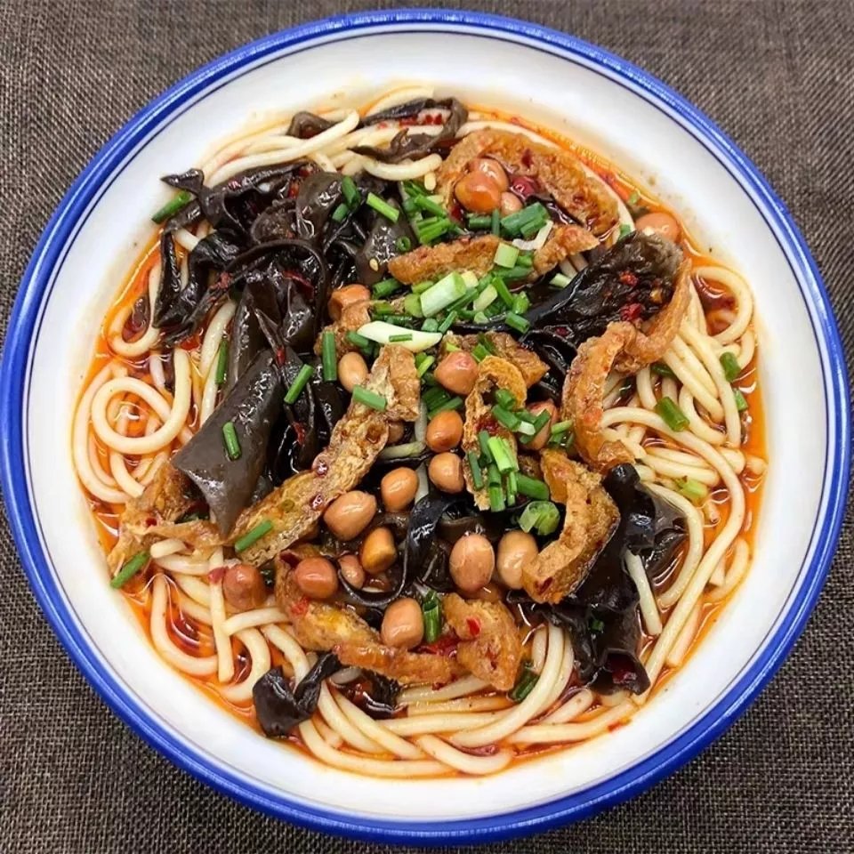 邵阳米粉邵阳粗米粉早餐小吃湘粉世家木耳豆腐粗粉免煮鲜粉湖南米粉