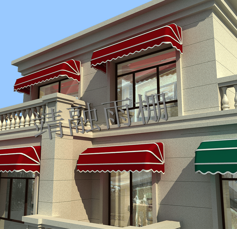 遮阳蓬露台遮阳棚房檐窗台遮雨棚伸缩法式棚遮阳蓬雨棚雨搭伸缩式家用