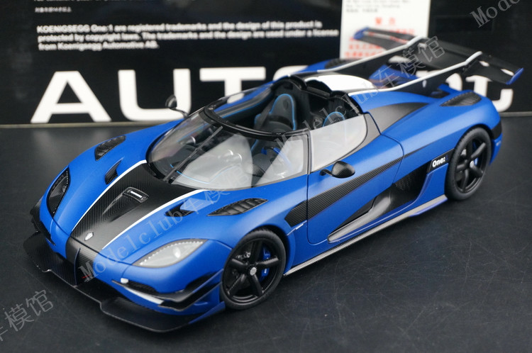 奥拓1:18 柯尼塞格 koenigsegg one1 蓝 汽车模型【图片 价格 品牌
