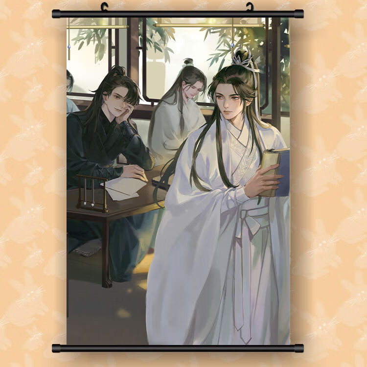 海棠微雨共归途海报二哈与他的猫师尊挂画楚晚宁墨燃海报卷轴墙纸壁纸