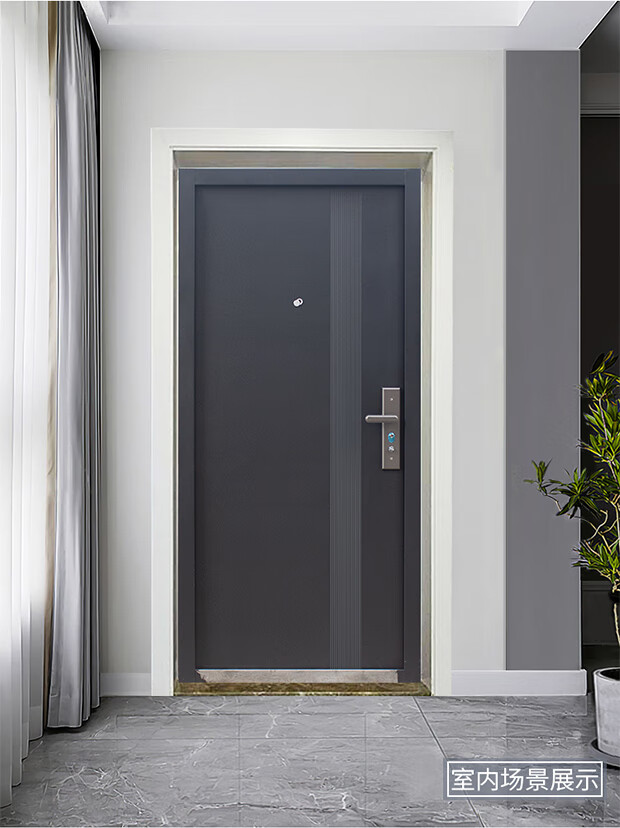 小米(mi)生态米家入户门防盗门家用室内单元公寓出租房间门钢质工程安