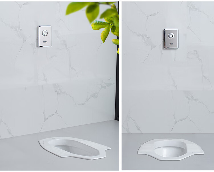 蹲便器蹲坑感应脚踏式冲洗阀公共卫生间工程大便器cw8rb 蹲便器 暗装