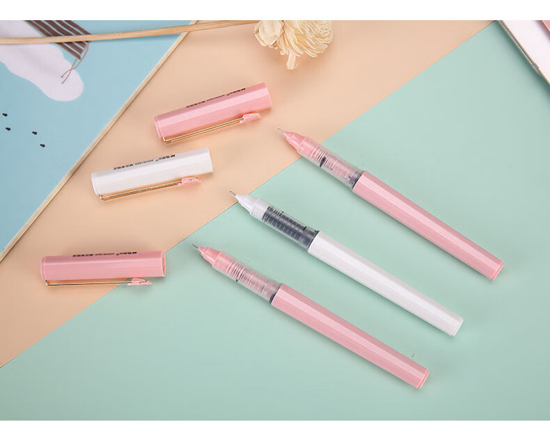 晨光樱花季限定系列直液式走珠笔速干笔b1809粉色少女心中性笔学生