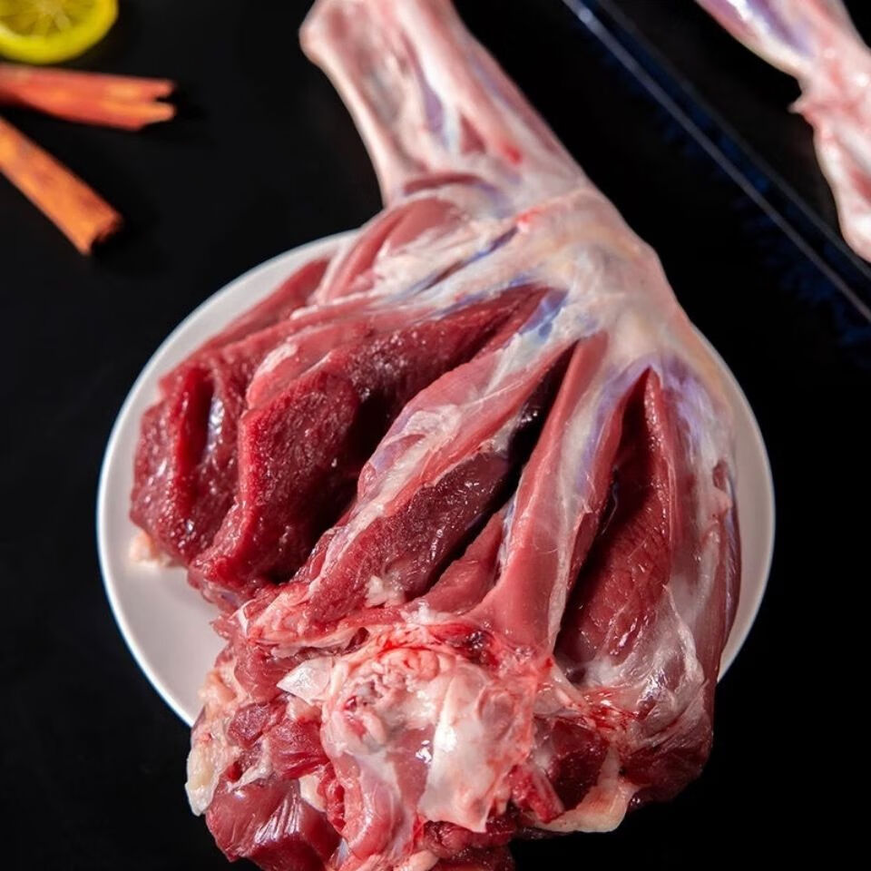 羊腿新鲜羊后腿羊前腿整只羊腿肉烧烤羊腿羊肉 羊后全腿切段发货 四斤