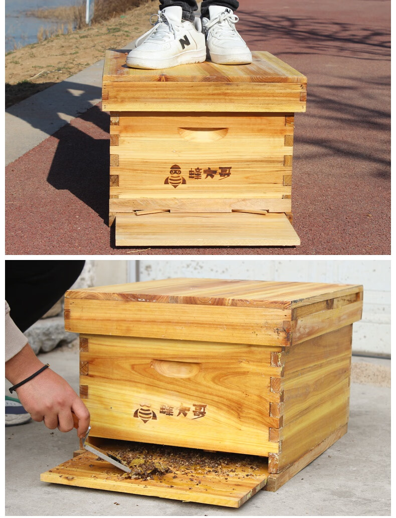 蜂箱成品全套蜂箱批发中蜂巢础蜂箱蜜蜂蜂箱活底蜂箱全套中蜂十框标准