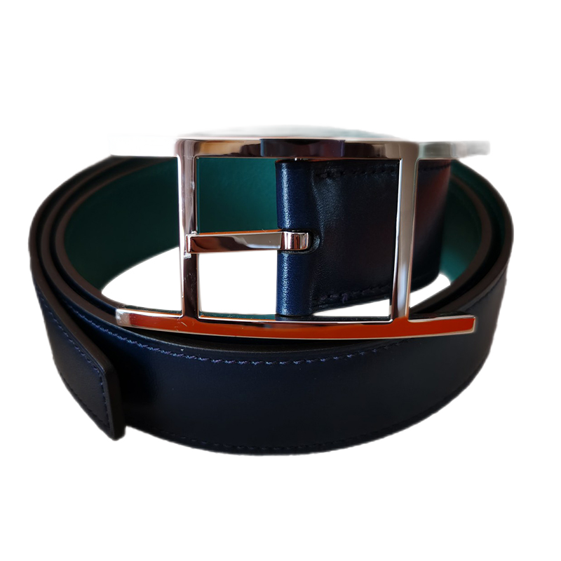 爱马仕hermes经典双面针扣简约百搭quentin皮带男士s刻黑色系95