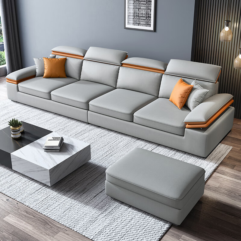 现代简约科技布沙发轻奢高端新款科技布沙发简约现代轻奢北欧客厅小