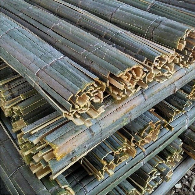 幻翎毛竹片楠竹片竹子竹条竹篱笆竹批竹子拱棚竹材工地用农用竹子片50