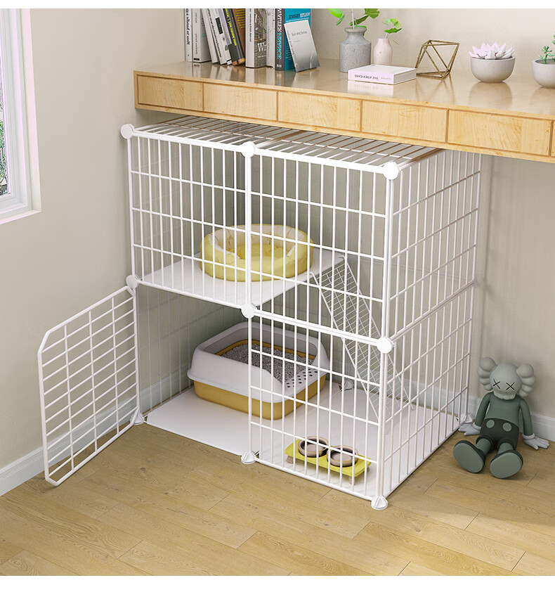 爱咪宠猫笼子小型家用猫别墅室内省空间不占地带厕所宠物猫咪笼子幼猫