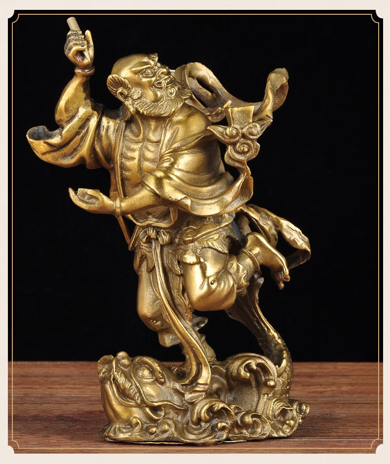 瑞亿祥全铜魁星点斗摆件魁星踢斗魁星点斗铜像摆设家居客厅书房装饰品