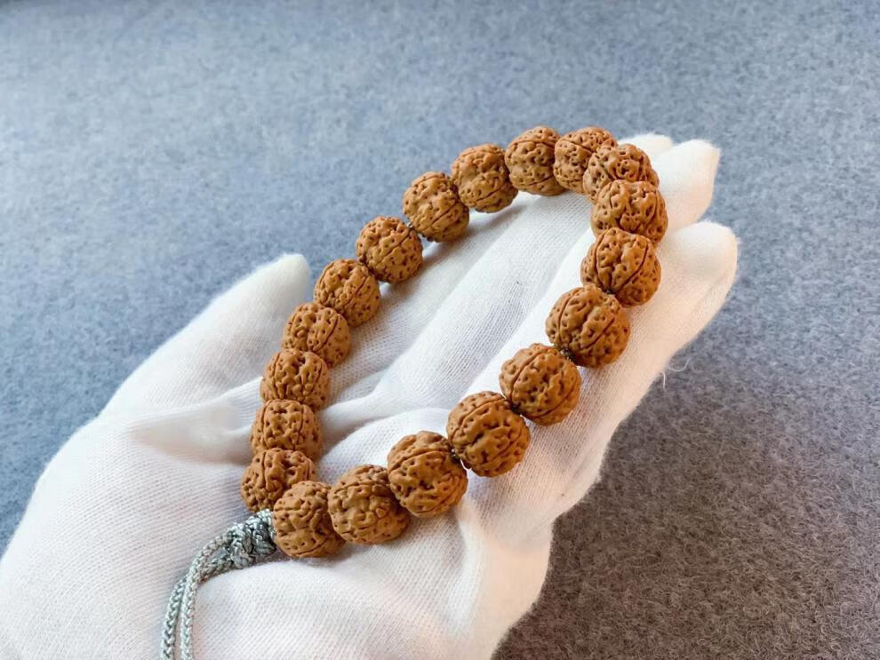 珍韵缘老树小金刚菩提子手串男士单圈爆肉龙脊老树原籽满肉颗颗沉水