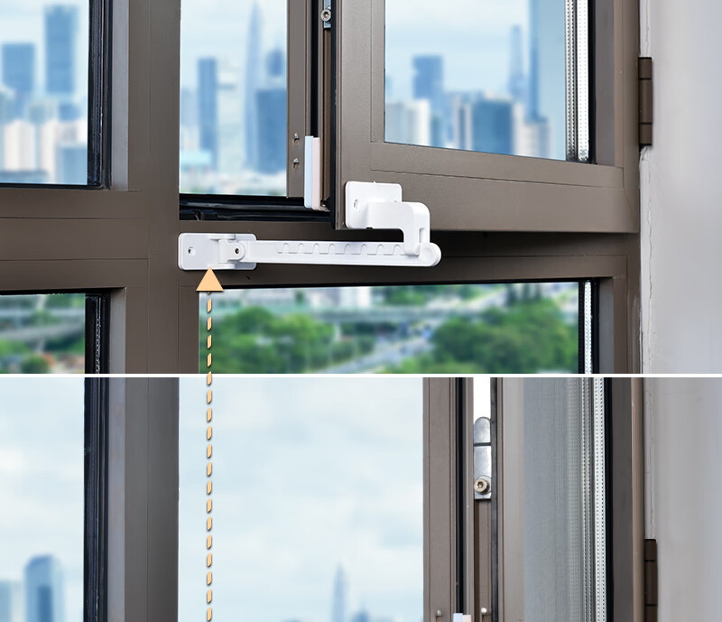 2022新款玻璃门防推固定器窗子外内开窗儿童窗户防风固定器限位器平