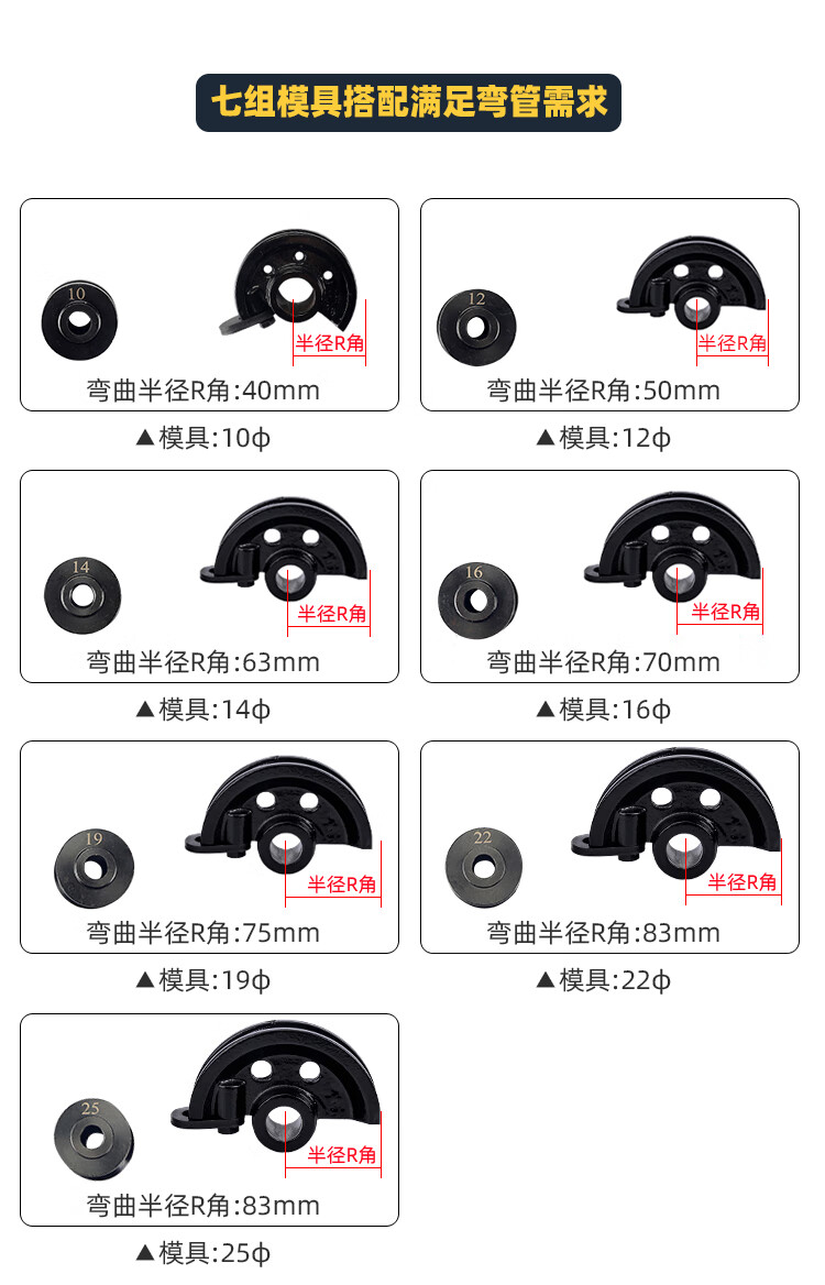 swg-25弯管器手动 弯管机弯管工具 铁管铜管钢管弯曲u型 机械弯管机