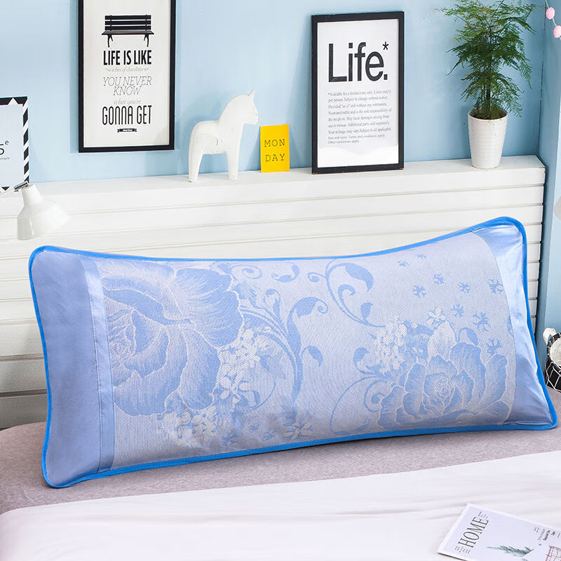 达卡尼夏季凉席双人冰丝枕套藤席枕席1.2/1.5/1.