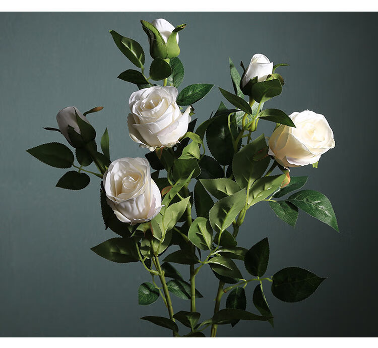 现货现发保加利亚玫瑰花束美式仿真花假花人造花单支客厅摆件花卉绢花