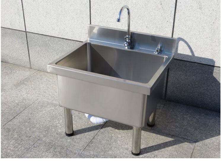 不锈钢拖把池洗拖把池墩布池拖布池家用阳台卫生间高脚板605060304