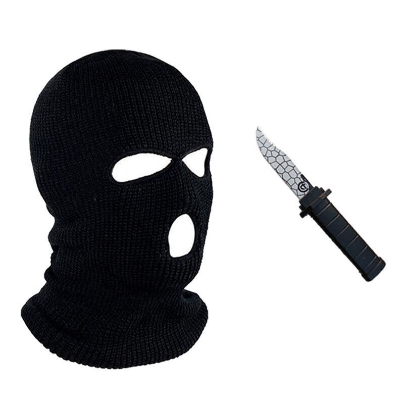 匪徒头套 头套社交牛*症五件套沙雕头套痞帅炸街全脸网红劫头罩匪 头