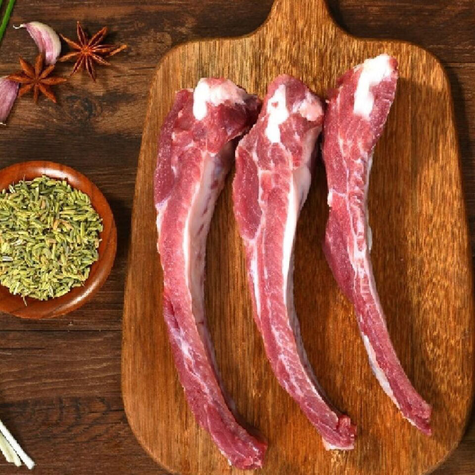 欧因排骨新鲜冷冻肋排纯肋排散养猪肋排骨猪排红烧蒜香排骨猪肋排1000