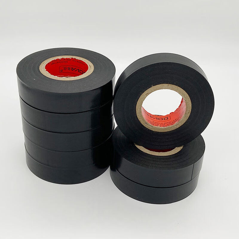 进口电工胶带防水pvc绝缘电气配件电胶布粘性强黑色大卷批发之75米
