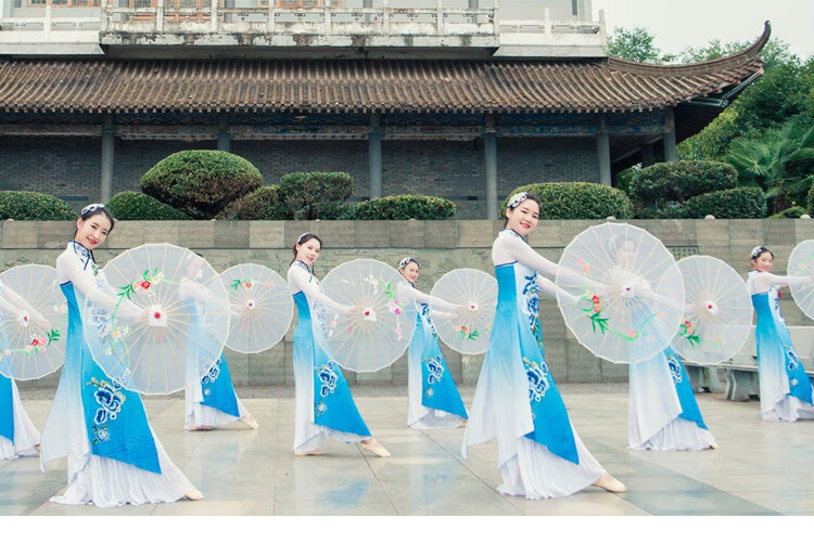 油纸伞古风工艺伞古风舞蹈伞演出道具傣族透明工艺油纸伞舞蹈伞舞台