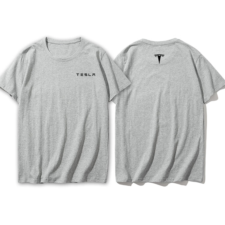 在礼特斯拉工作服定制tesla埃隆马斯克同款t恤男女半袖汽车周边工作服