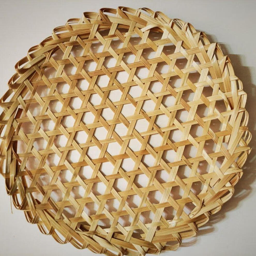 【京选】竹篦子防粘锅竹达网厨房用炖鱼防糊神器竹网格网竹垫锅底炖鱼