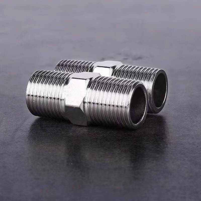 小郎人不锈钢对丝直接3分4分6分1寸阀门管件自来水管气管直通连接头对