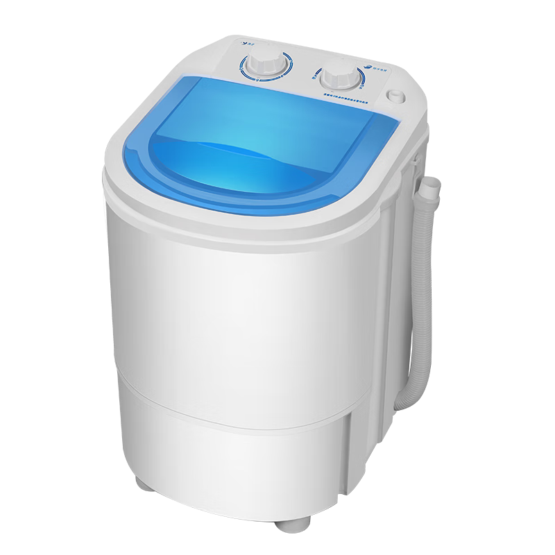 美的(midea)洗脱一体单筒单桶家用大容量半全自动小型婴儿迷你洗衣机