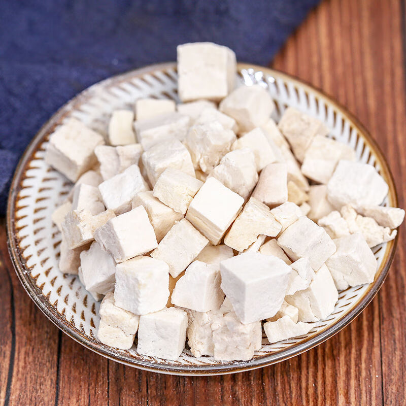 云南白茯苓野生土茯苓块食用茯苓粉茯苓丁云茯中药材白土茯苓 茯苓粉