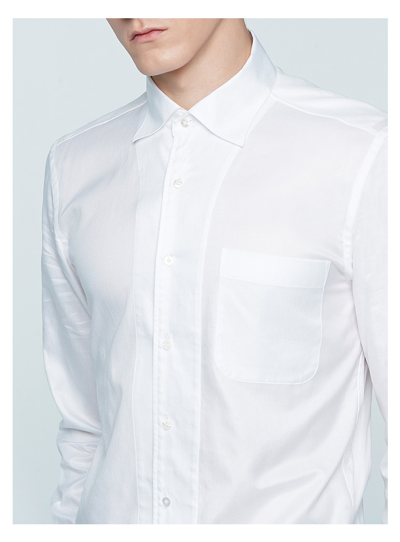 ports宝姿男装春夏商务休闲梭织长袖休闲衬衫修身型男mn8b006pfc028