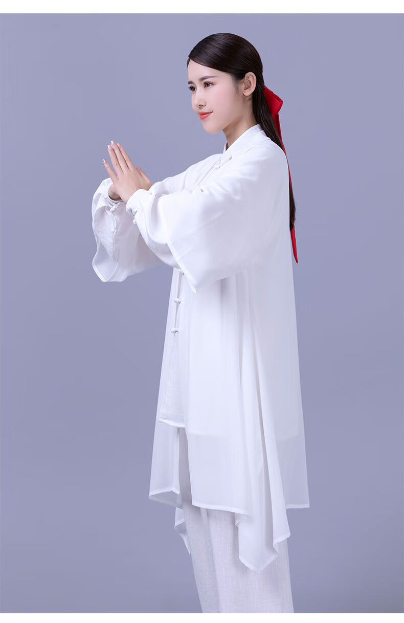 奈久留美 太极服披纱单件新款披风外披飘逸外搭男女风团体表演比赛