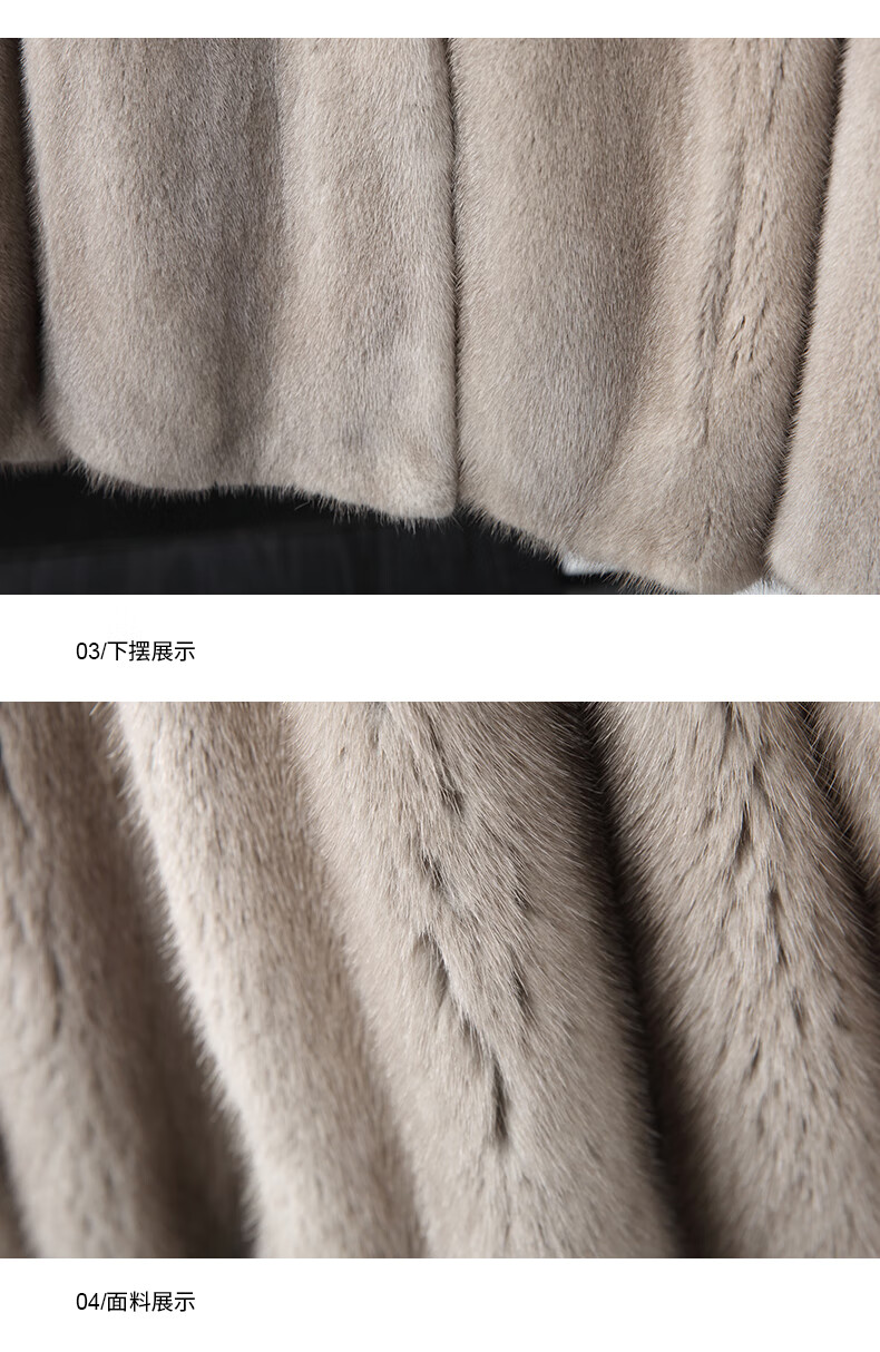 外套女2021冬季新款连帽保暖气质进口银兰貂本色貂皮大衣银兰本色l