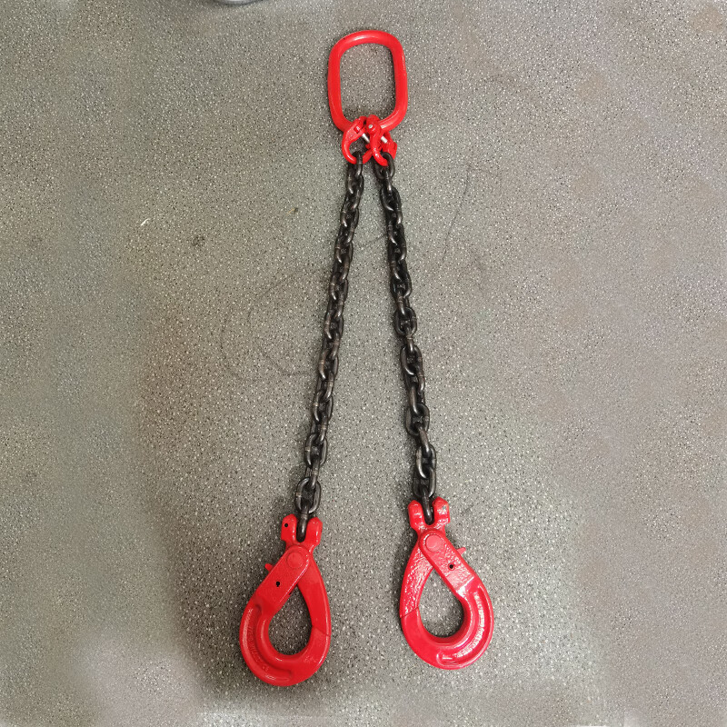 双钩起重链条自锁安全钩模具双链保险吊钩2吨3吨行车吊车组合吊具
