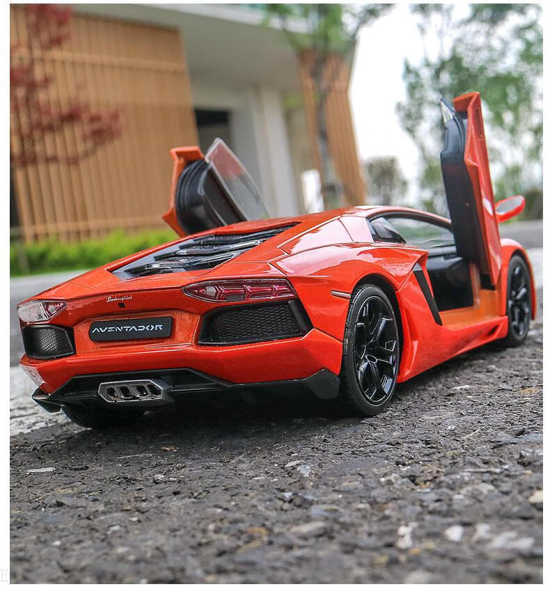 京闪送威利原厂兰博基尼lp700跑车汽车模型仿真合金车模摆件生日礼物