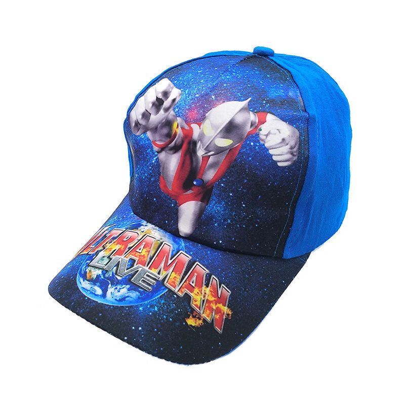 新品奥特曼帽子29岁男女童宝宝棉质卡通印花棒球帽奥特曼公主防晒遮阳