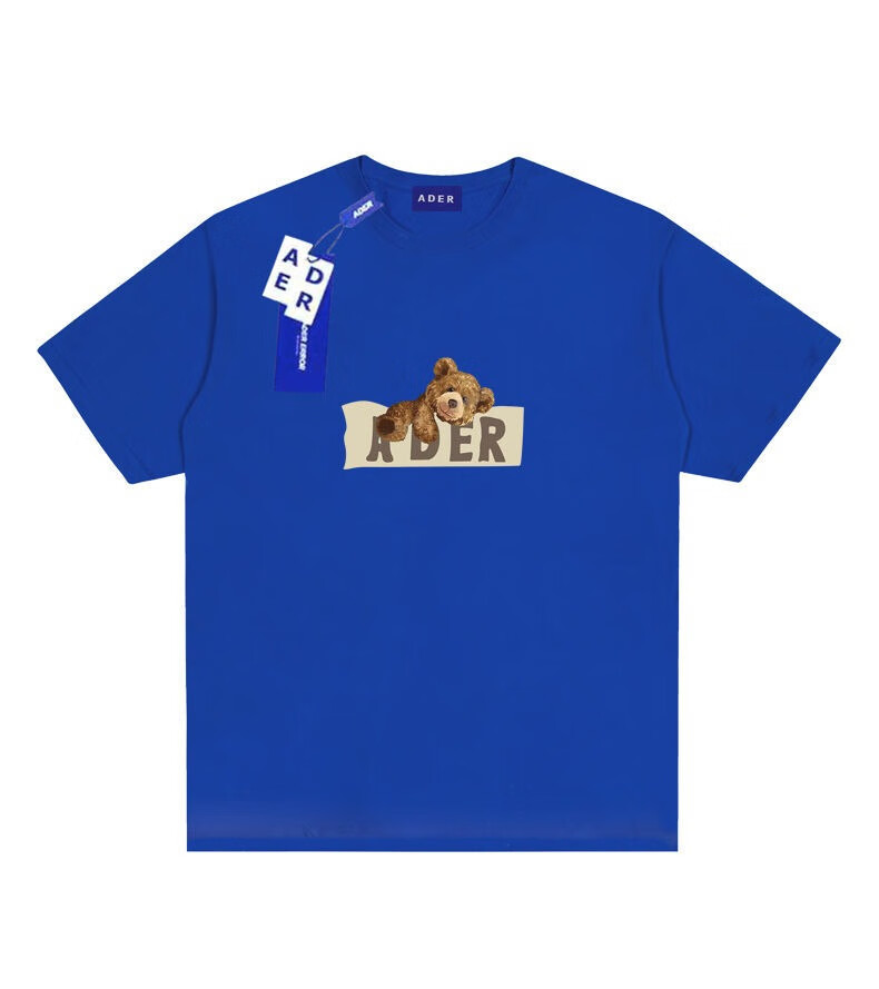 ader error韩国原宿风短袖男女小众潮牌oversize宽松情侣半袖t恤 a06