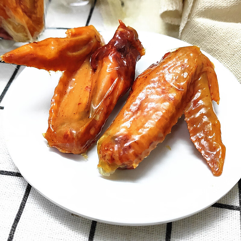 螺妈咪休闲零食蜜汁烤鸡翅脆皮鸡翅蜜汁烤鸭掌共4口味脆皮鸡翅香辣味