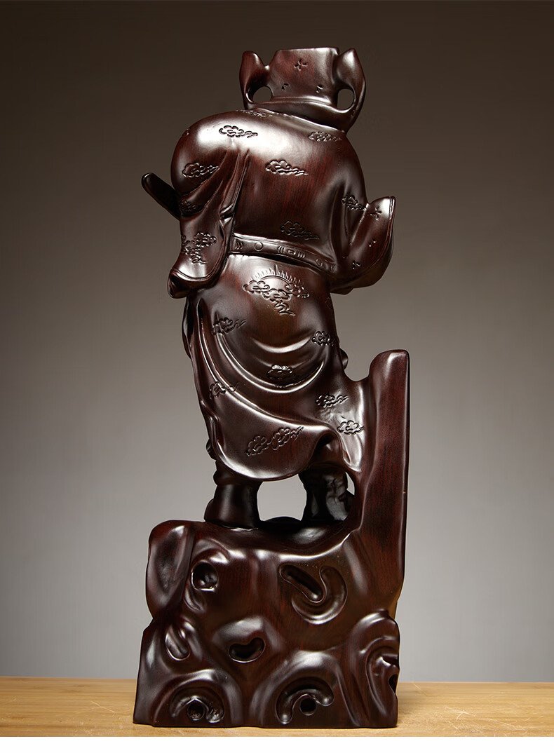 仙莱阁木钟馗摆件木质天师钟馗神像雕刻红木家居客厅摆设装饰工艺品