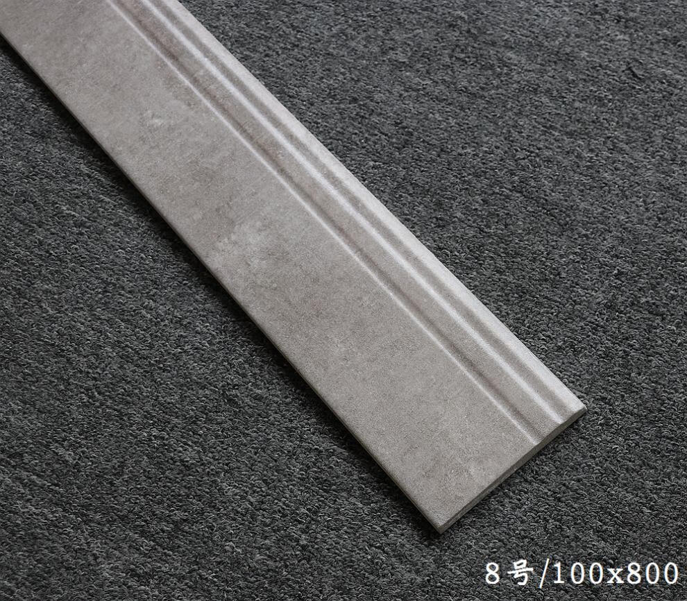 博雷亚(boleiya)北欧复古现代中式水泥瓷砖地脚线水磨石木纹砖踢脚线