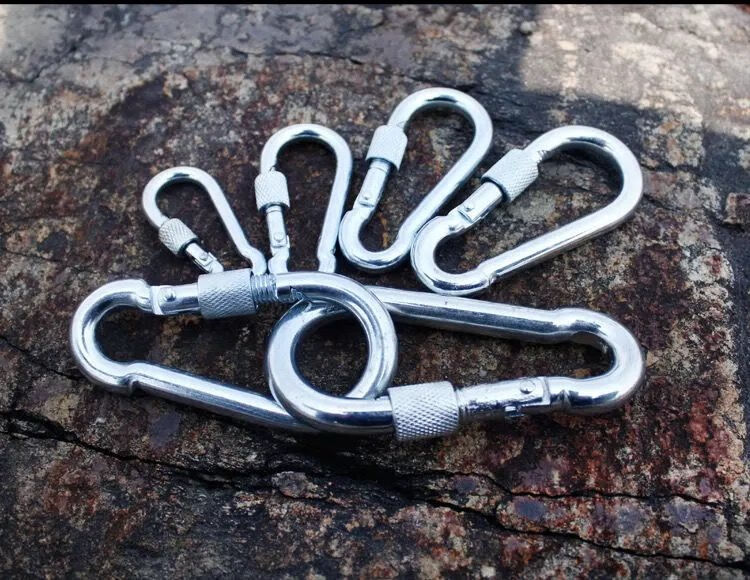 不生锈弹簧锁扣登山扣卡扣绳扣弹簧狗链扣保险安全扣带锁8号扣1个